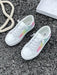 Shein Zapatos blancos deportivos para niñas con purpurina - Quierox - Tienda Online