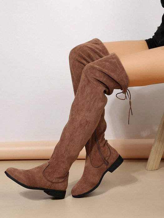 SHEIN zapatos de mujer para otoño/invierno 2025: botas altas con cremaller - Quierox - Tienda Online