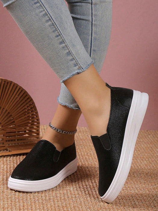 SHEIN Zapatos de Mujerslip on minimalista casual deportivo negro - Quierox - Tienda Online