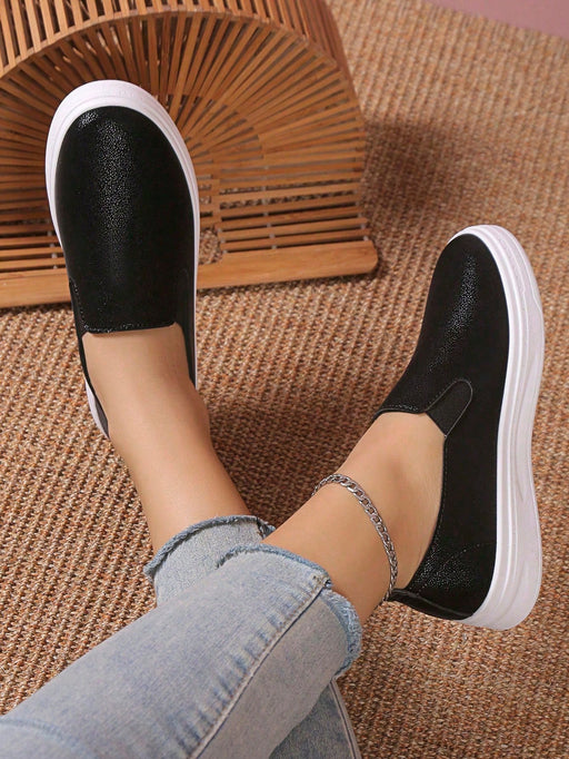 SHEIN Zapatos de Mujerslip on minimalista casual deportivo negro - Quierox - Tienda Online