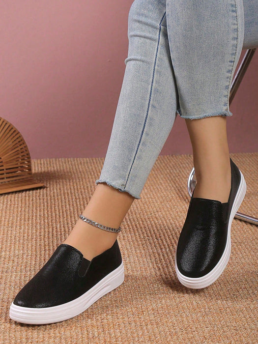 SHEIN Zapatos de Mujerslip on minimalista casual deportivo negro - Quierox - Tienda Online
