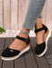 Shein Zapatos de paja tejida para mujer con correa de hebilla y plataforma - Quierox - Tienda Online
