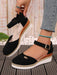 Shein Zapatos de paja tejida para mujer con correa de hebilla y plataforma - Quierox - Tienda Online