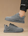SHEIN Zapatos de skate de hombre de color gris sólido con cordones - Quierox - Tienda Online