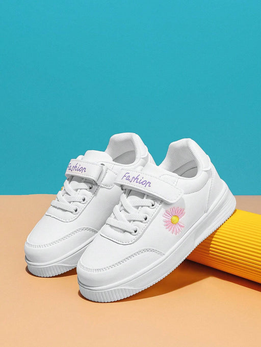 Shein Zapatos de skate para bebé niña con bordado floral - Quierox - Tienda Online