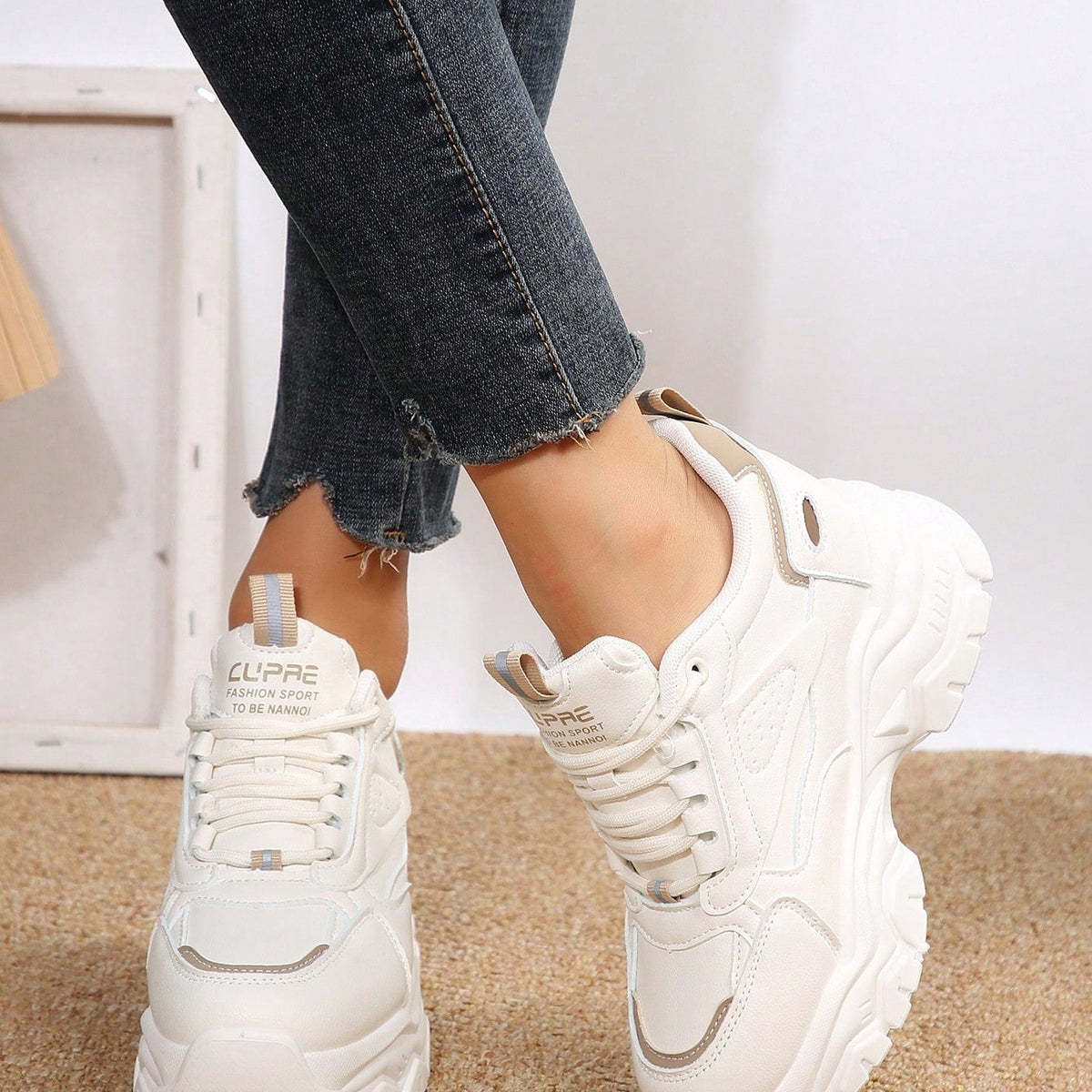 Shein zapatos deportivos de corte bajo, impermeables — Quierox