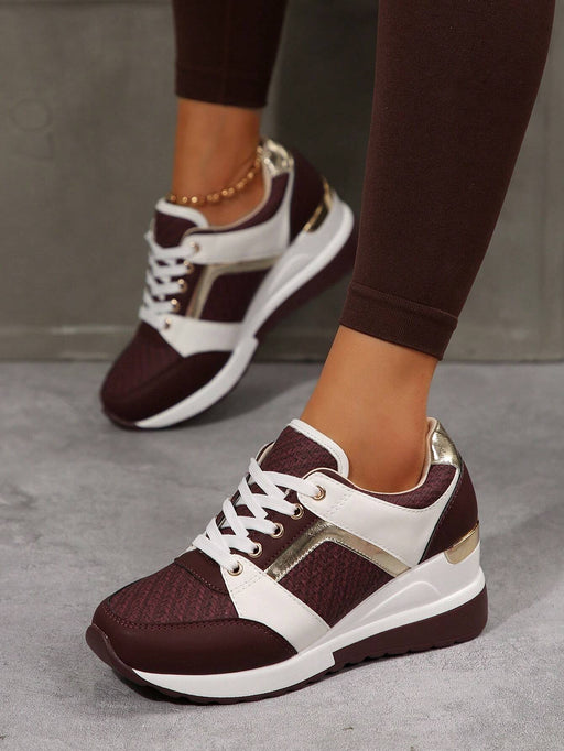 Shein Zapatos deportivos ligeros y cómodos de uso casual y sencillo en color rojo para otoño/invierno - Quierox - Tienda Online