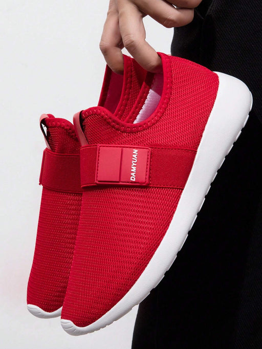 SHEIN Zapatos informales de slip - on rojos para hombres, zapatos de trabajo ligeros - Quierox - Tienda Online