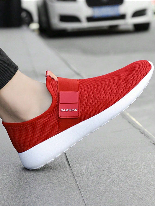 SHEIN Zapatos informales de slip - on rojos para hombres, zapatos de trabajo ligeros - Quierox - Tienda Online
