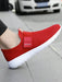SHEIN Zapatos informales de slip - on rojos para hombres, zapatos de trabajo ligeros - Quierox - Tienda Online