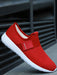 SHEIN Zapatos informales de slip - on rojos para hombres, zapatos de trabajo ligeros - Quierox - Tienda Online