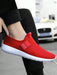SHEIN Zapatos informales de slip - on rojos para hombres, zapatos de trabajo ligeros - Quierox - Tienda Online