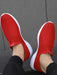 SHEIN Zapatos informales de slip - on rojos para hombres, zapatos de trabajo ligeros - Quierox - Tienda Online