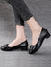 SHEIN Zapatos Oxford negros de tacón grueso para mujer, tacón medio, hebilla decorativa - Quierox - Tienda Online