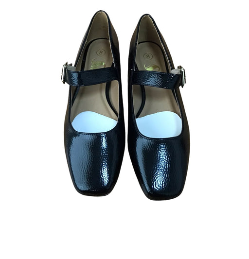 Shein zapatos planos negros con tiras, casuales con punta cuadrada - Quierox - Tienda Online