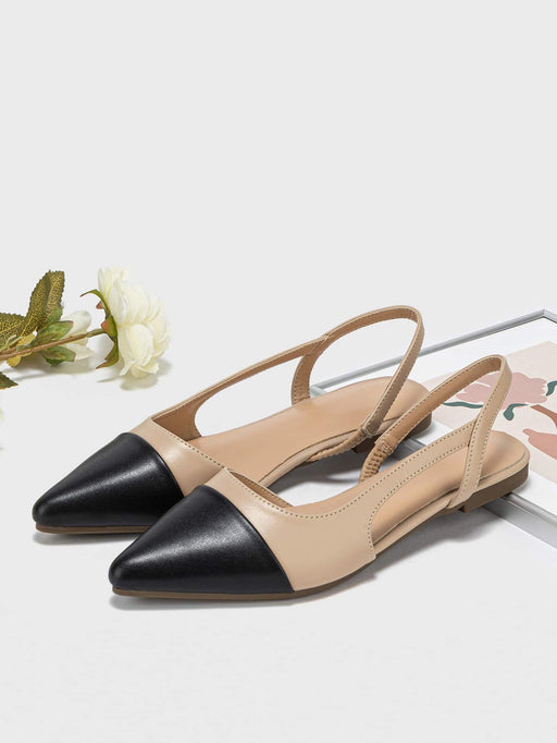 Shein Zapatos retro de cuero suave con bloques de color versátiles para mujer, con suela suave - Quierox - Tienda Online