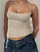 SHEIN Zyxie Camiseta de tirantes informal y sexy de color liso para mujer - Quierox - Tienda Online