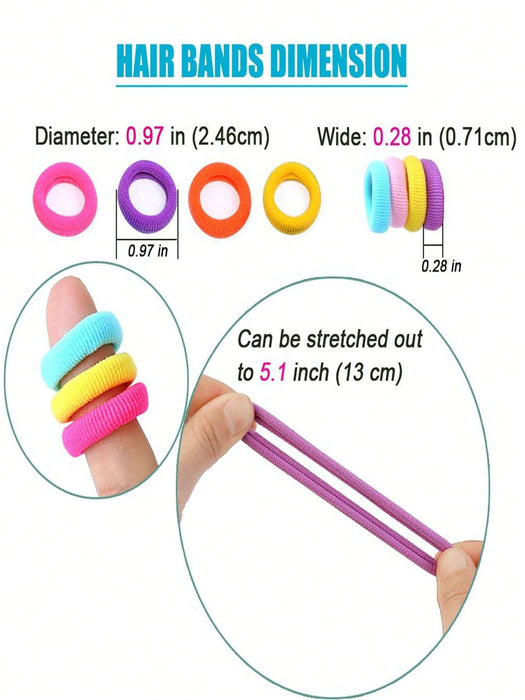 SHEN 200 piezas de Bandas elásticas para el cabello de niños - Quierox - Tienda Online