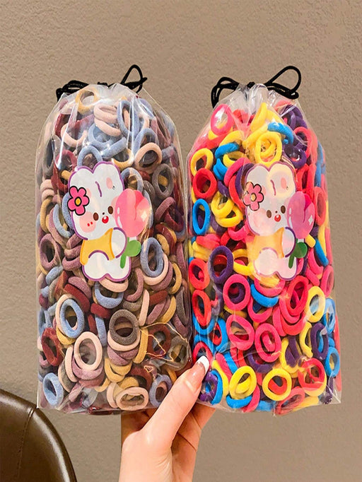 SHEN 200 piezas de Bandas elásticas para el cabello de niños - Quierox - Tienda Online