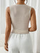 SHEN Camiseta sin mangas a rayas con botones delanteros Frenchy para mujer - Quierox - Tienda Online