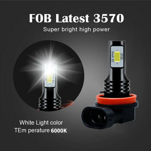 SHENKENUO Bombillas LED para faros delanteros H11 6000K blancas de luz baja brillante - Quierox - Tienda Online