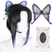 Shinobu - Peluca de cosplay con clips de mariposa, peluca de cosplay con cola de caballo - Quierox - Tienda Online