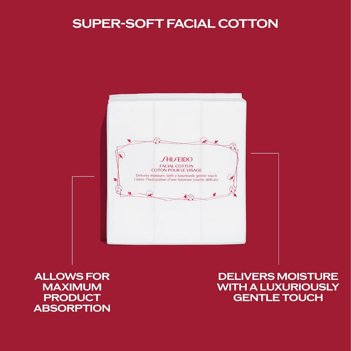Shiseido Almohadillas de Algodón Faciales para Aplicación de Suavizante y Eliminación de Maquillaje - Quierox - Tienda Online