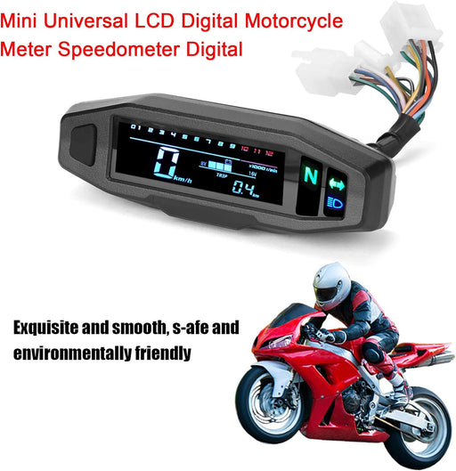 Shkalacar Medidor de velocímetro universal para motocicleta LCD con pantalla - Quierox - Tienda Online