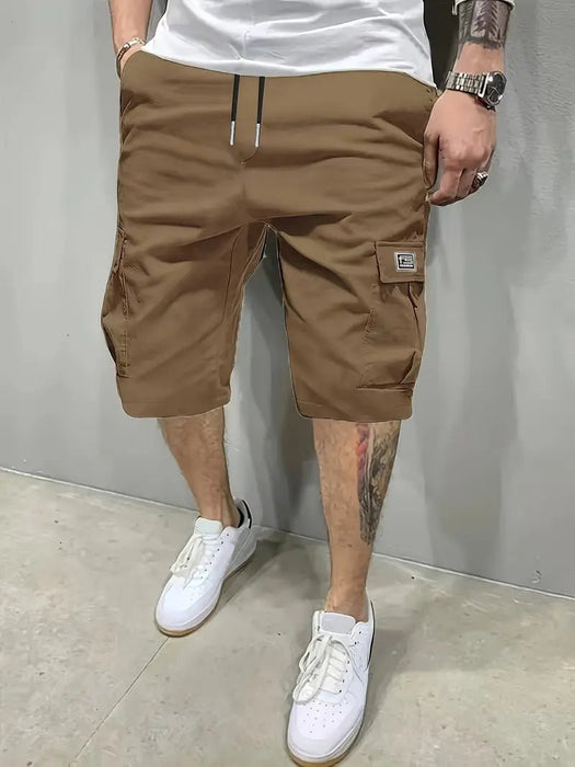 Shorts cargo para hombre con múltiples bolsillos: ropa informal