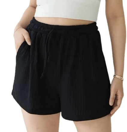 Shorts Casuales de Verano para Mujer de Color Sólido con Bolsillos Pantalones Cortos de Moda Cómodos de Algodón y Lino - Quierox - Tienda Online