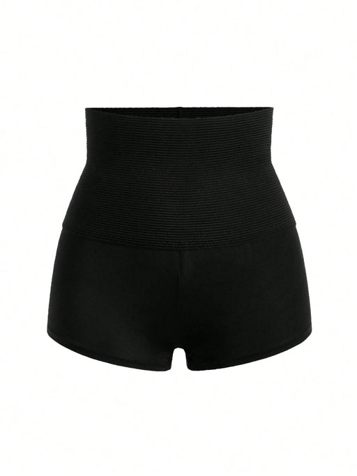 Shorts de fajas de talle alto unicolor - Quierox - Tienda Online