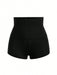 Shorts de fajas de talle alto unicolor - Quierox - Tienda Online