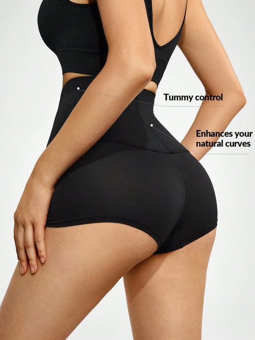 Shorts de fajas de talle alto unicolor - Quierox - Tienda Online