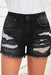Shorts de mezclilla desgastados con dobladillo sin rematar - Quierox - Tienda Online