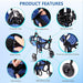 Silla de ruedas para perros actualizada para patas traseras(azul, S) - Quierox - Tienda Online