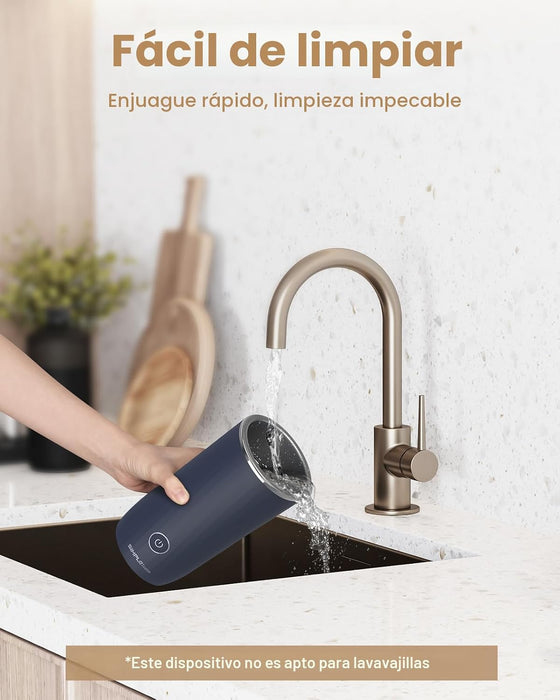 SIMPLETASTE Espumador de leche, espumador de leche eléctrico 4 en 1 y vaporizador - Quierox - Tienda Online