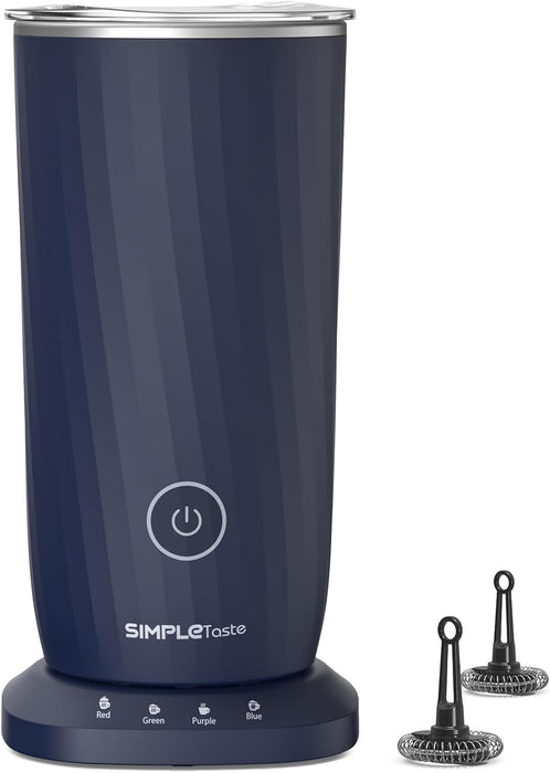 SIMPLETASTE Espumador de leche, espumador de leche eléctrico 4 en 1 y vaporizador - Quierox - Tienda Online