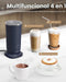 SIMPLETASTE Espumador de leche, espumador de leche eléctrico 4 en 1 y vaporizador - Quierox - Tienda Online