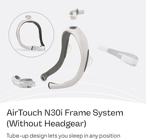 Sistema de armazón Resmed AirTouch N30i (sin arnés) - Armazón estándar/Cojín grande - Quierox - Tienda Online