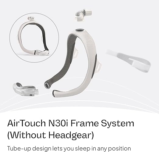 Sistema de armazón Resmed AirTouch N30i (sin arnés) - Armazón estándar/Cojín grande - Quierox - Tienda Online