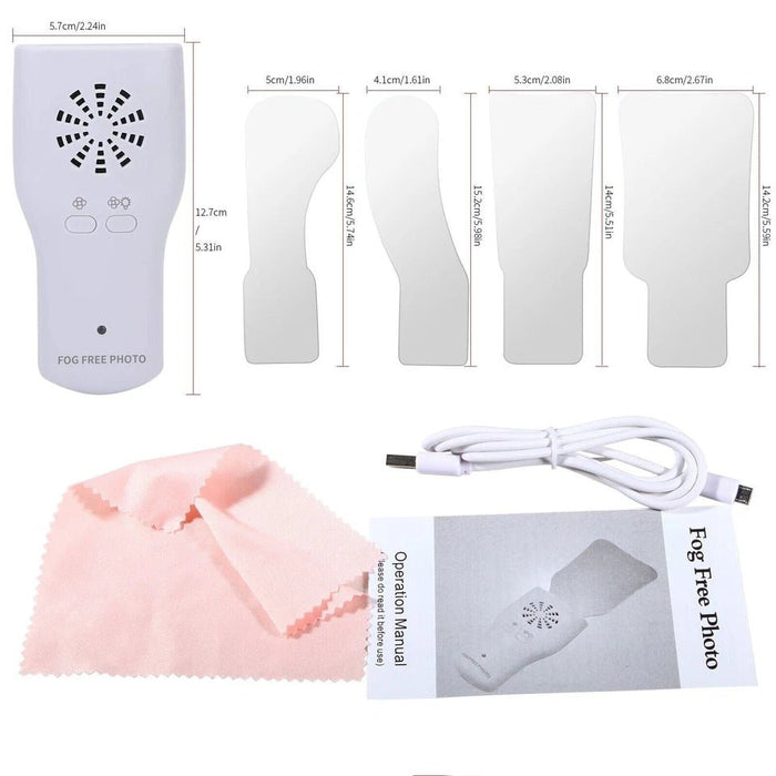 Sistema de fotografía intraoral dental Espejo oclusal 4* Espejo antivaho LED - Quierox - Tienda Online