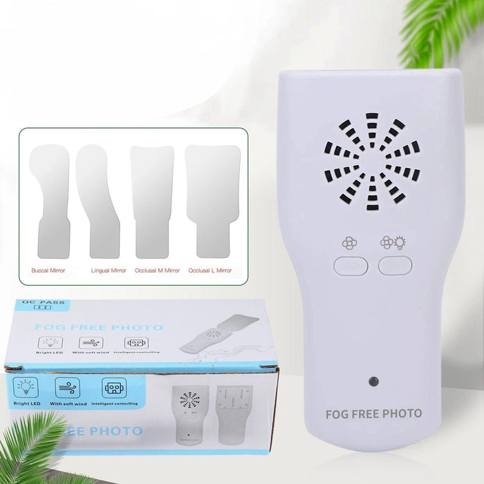 Sistema de fotografía intraoral dental Espejo oclusal 4* Espejo antivaho LED - Quierox - Tienda Online