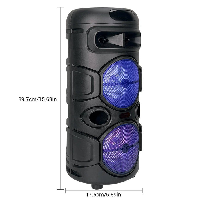 Sistema de sonido con graves potentes y doble altavoz portátil Bluetooth de 4 - Quierox - Tienda Online