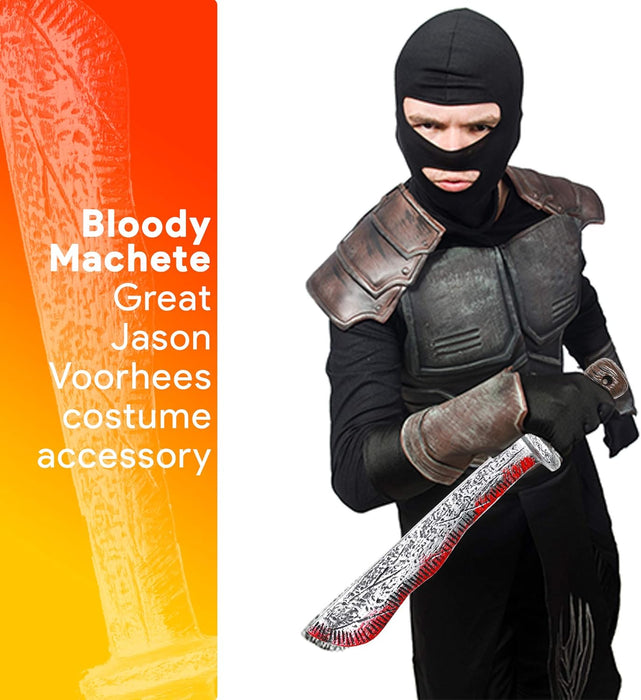 Skeleteen Bloody Machete de Halloween - Cuchillo de sangrado realista falso juguete - Quierox - Tienda Online