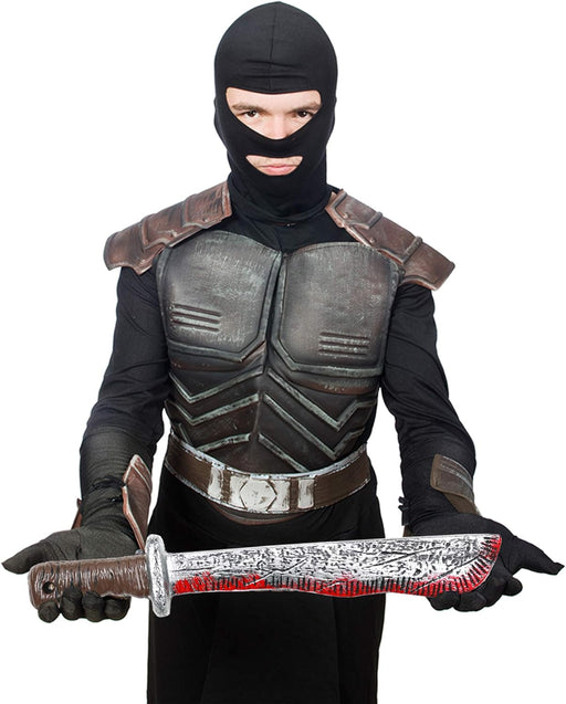 Skeleteen Bloody Machete de Halloween - Cuchillo de sangrado realista falso juguete - Quierox - Tienda Online