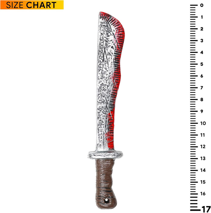 Skeleteen Bloody Machete de Halloween - Cuchillo de sangrado realista falso juguete - Quierox - Tienda Online