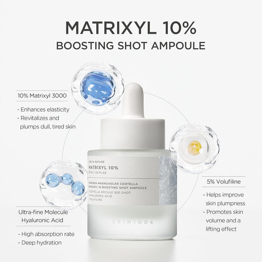 SKIN1004 Matrixyl 10% Boosting Shot Ampolla, Suero de Ácido Hialurónico y Espícula - Quierox - Tienda Online