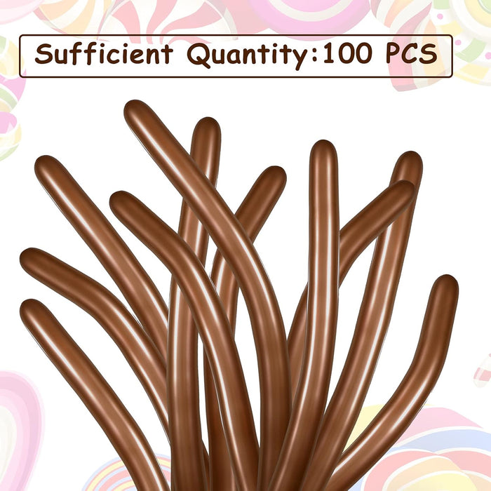 Skylety - 100 globos giratorios largos de látex para modelar, ideales para cumpleaños - Quierox - Tienda Online