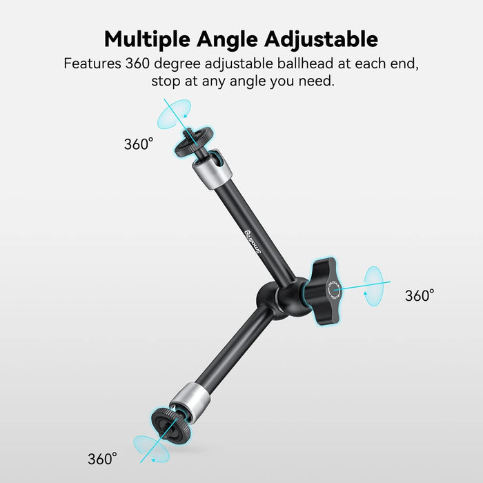 SmallRig Brazo mágico articulado ajustable de 9.8 pulgadas con tornillo de rosca de 1/4 "para monitor LCD/luces LED - 2066B - Quierox - Tienda Online
