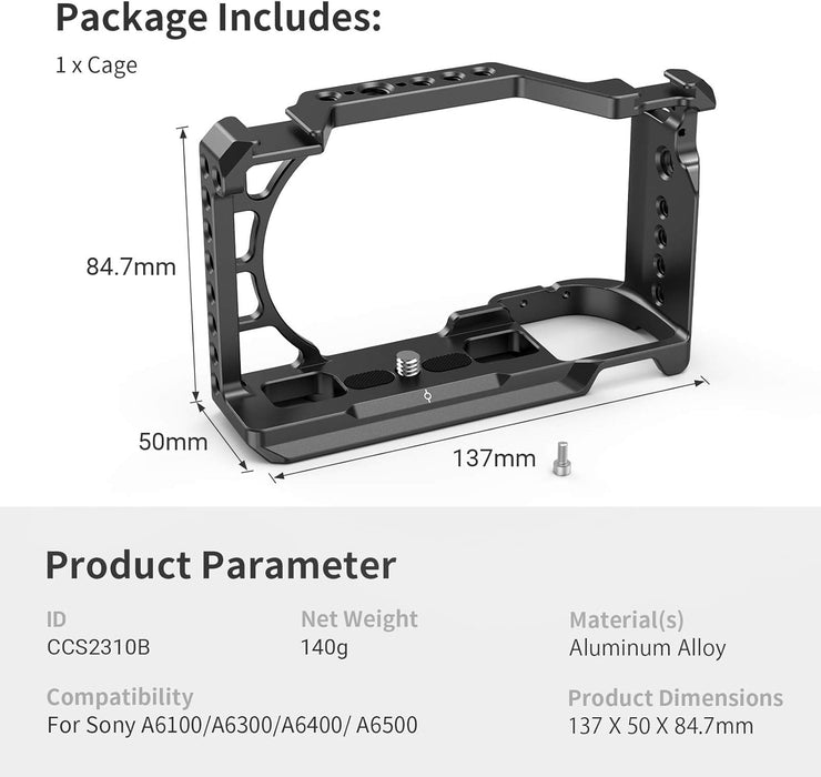 SMALLRIG jaula para cámara Sony A6400 A6100 - Quierox - Tienda Online